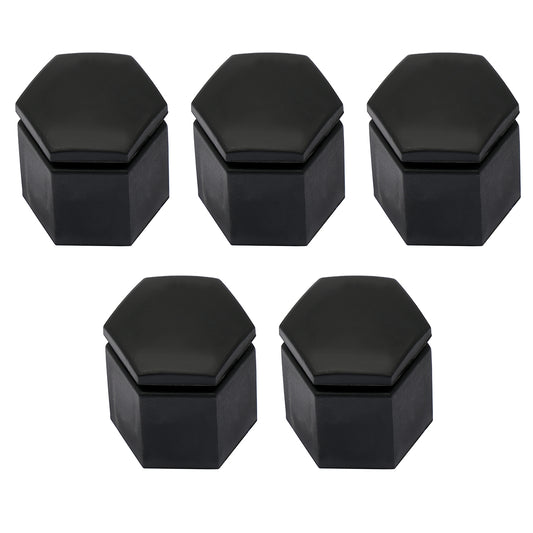 Black Wheel Cap Nut Cover Kit (5) Holden VB VC VH VK VL VN VP VR VS VT VX VY VZ - WC1018