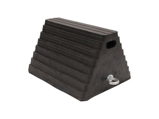 Proflex Rubber Wheel Chock (250L x 200W x 160H - 4kg) Heavy Duty - WC1086