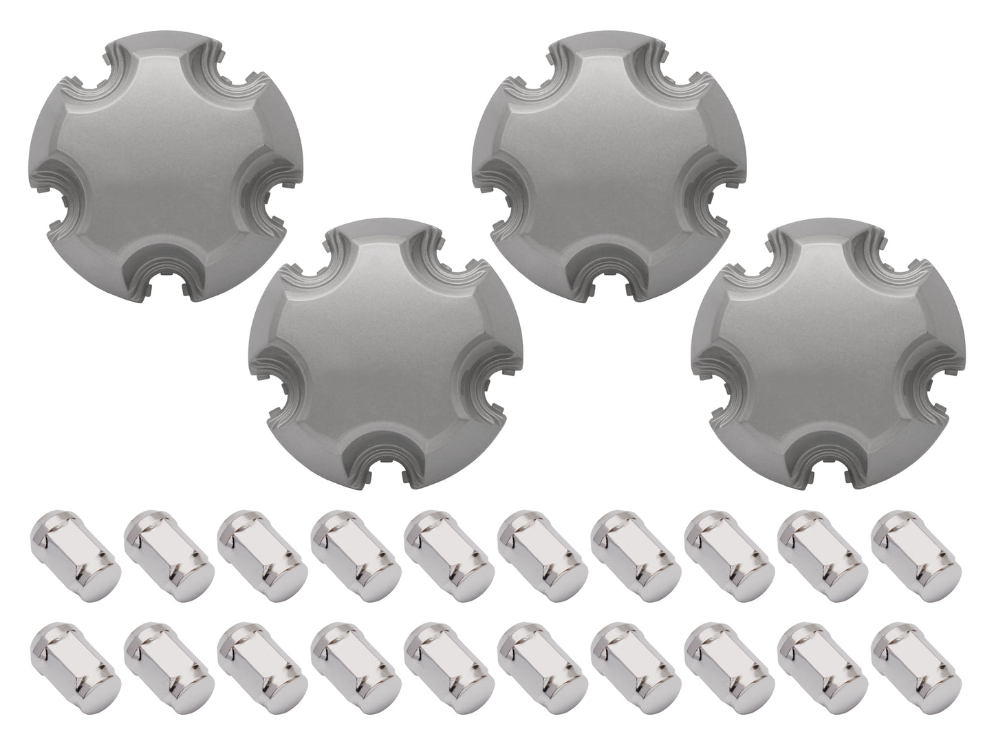 Wheel Centre Cap & Nut Kit (Chrome) Holden VB VC VH VK VL VN VP VR VS VT VX VY VZ - WCCNVBVZ