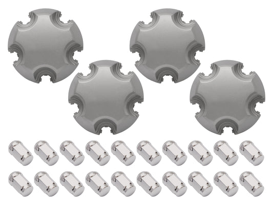 Wheel Centre Cap & Nut Kit (Chrome) Holden VB VC VH VK VL VN VP VR VS VT VX VY VZ - WCCNVBVZ