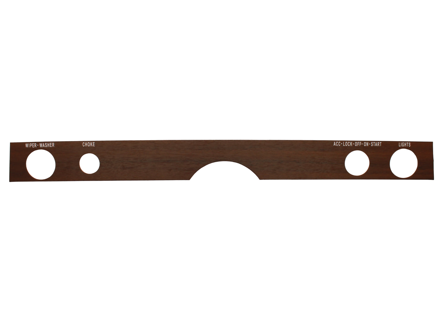 Holden Dash Instrument Strip HK With Choke Blackwood Finish trim wood grain - WG1009