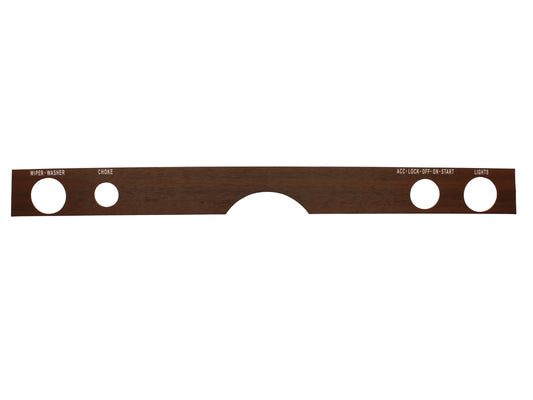 Holden Dash Instrument Strip HK With Choke Blackwood Finish trim wood grain - WG1009
