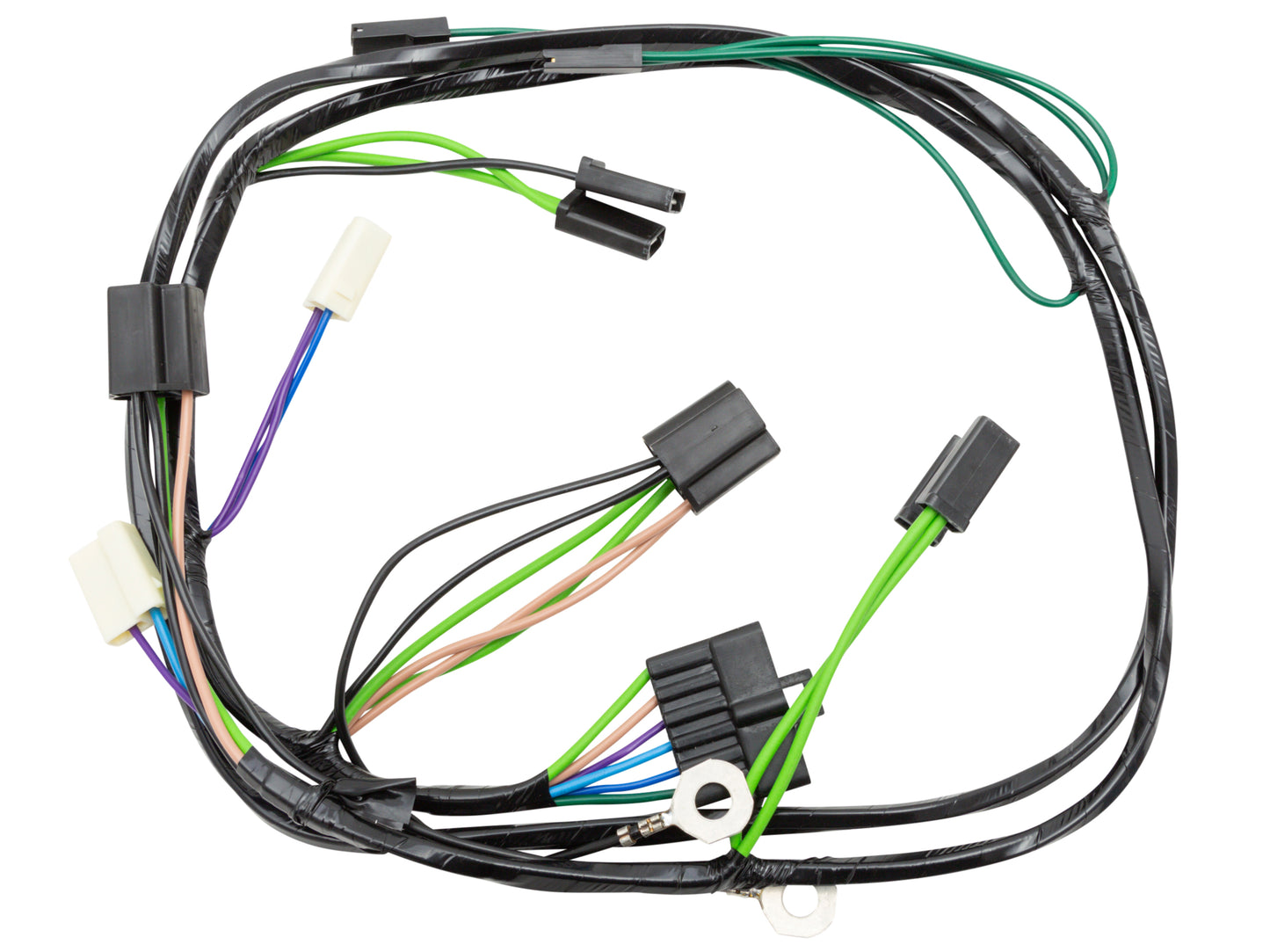 Twin Headlight & Horn Wiring Loom Harness (H4 H1) Holden HX HZ - WK1007