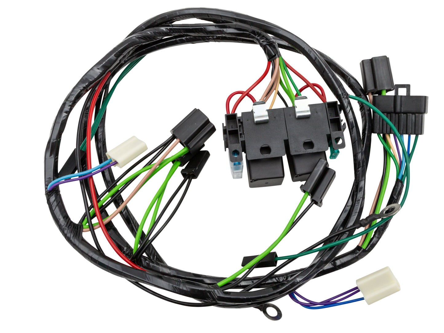 Twin Headlight & Relay Wiring Loom Harness (H4 H1 Upgrade) Holden HX HZ - WK1023