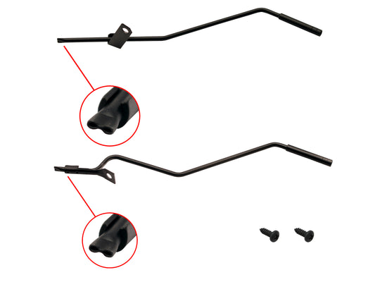 Holden Windscreen Washer Nozzle Pair BLACK HQ HJ HX HZ water jets window - WN1106