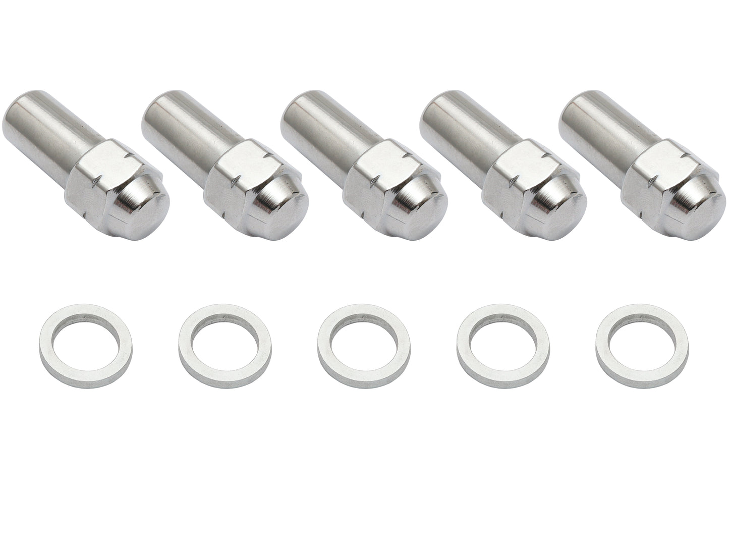 Chrome Wheel Nut & Washer Kit (5) Ford XY GTHO Cobra Bathurst - WN20005