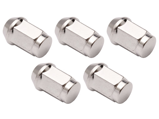 Chrome Bulge Wheel Nut Kit (5) Ford 1/2" - WN20045