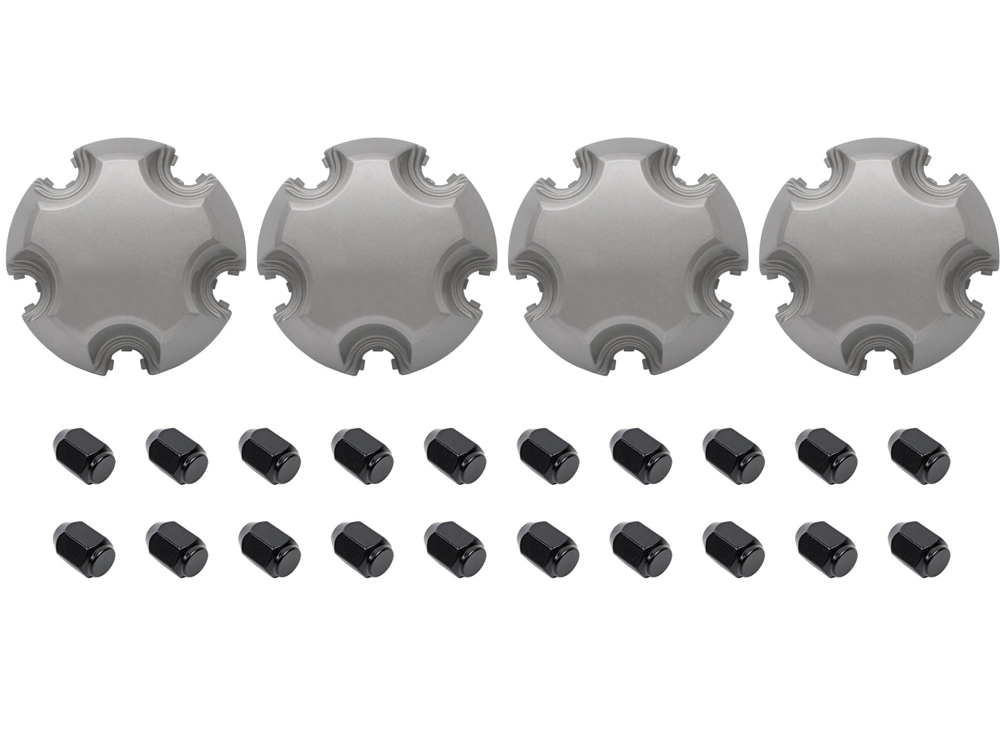 Wheel Centre Cap & Nut Kit (Black) Holden VB VC VH VK VL BT1 VN VP VR VS VT VX VY VZ - WNCC10125