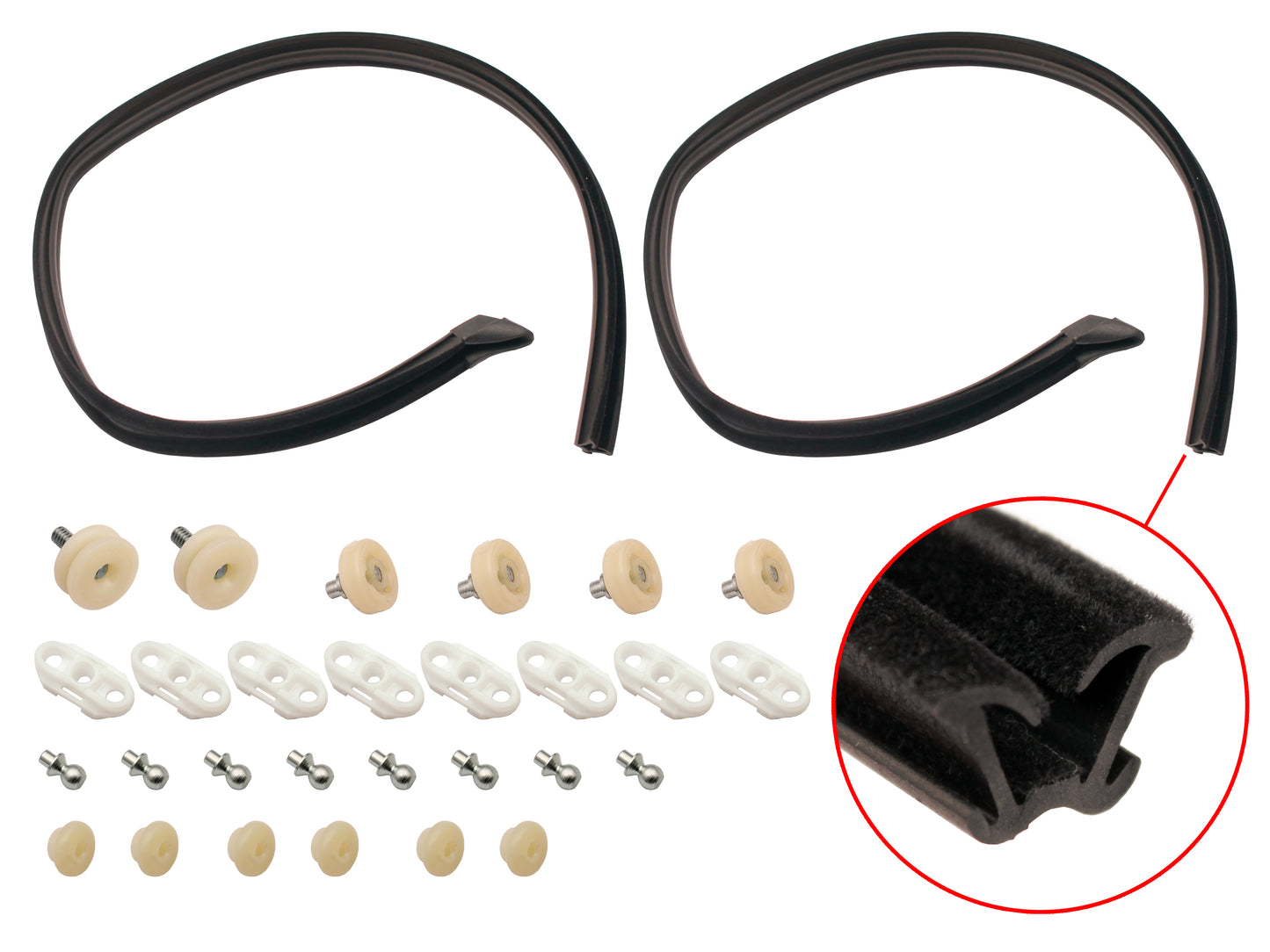 Holden Window Glass Roller Repair+Bailey Kit Door +1/4 HK HT HG Monaro regulator - WRK1004