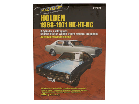 Workshop Repair Manual Holden HK HT HG 6 & 8 Cyl - WSMHK-HG