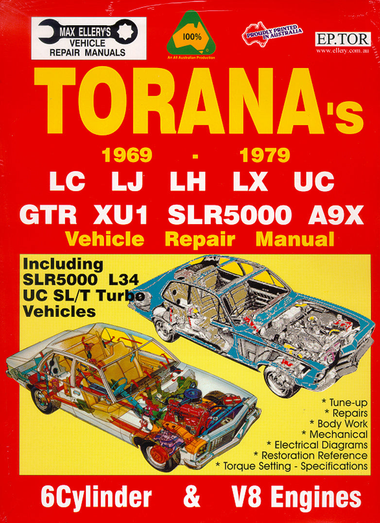 Workshop Repair Manual Holden LC LJ LH LX UC 6 & 8 Cyl - WSMLC-LX