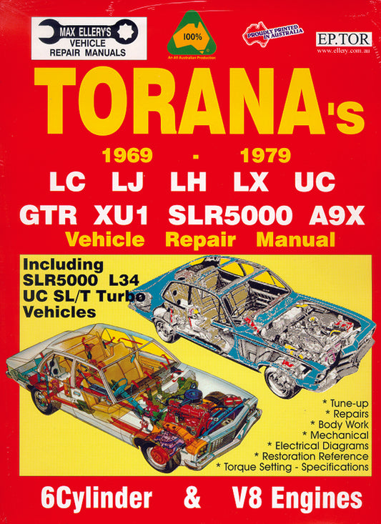 Workshop Repair Manual Holden LC LJ LH LX UC 6 & 8 Cyl - WSMLC-LX