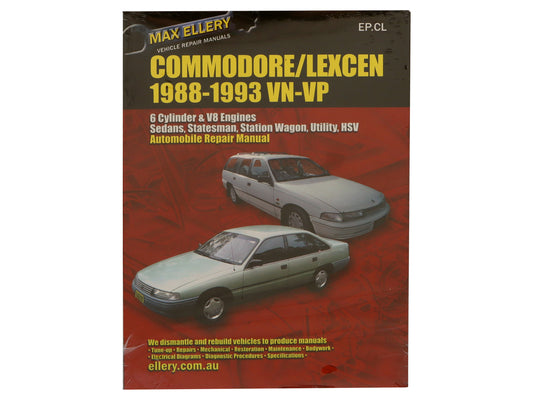 Workshop Repair Manual Holden VN VP 6 & 8 Cyl - WSMVNVP