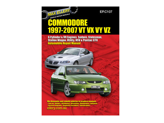 Workshop Repair Manual Holden VT VX VY VZ 6 & 8 Cyl - WSMVT-VZ