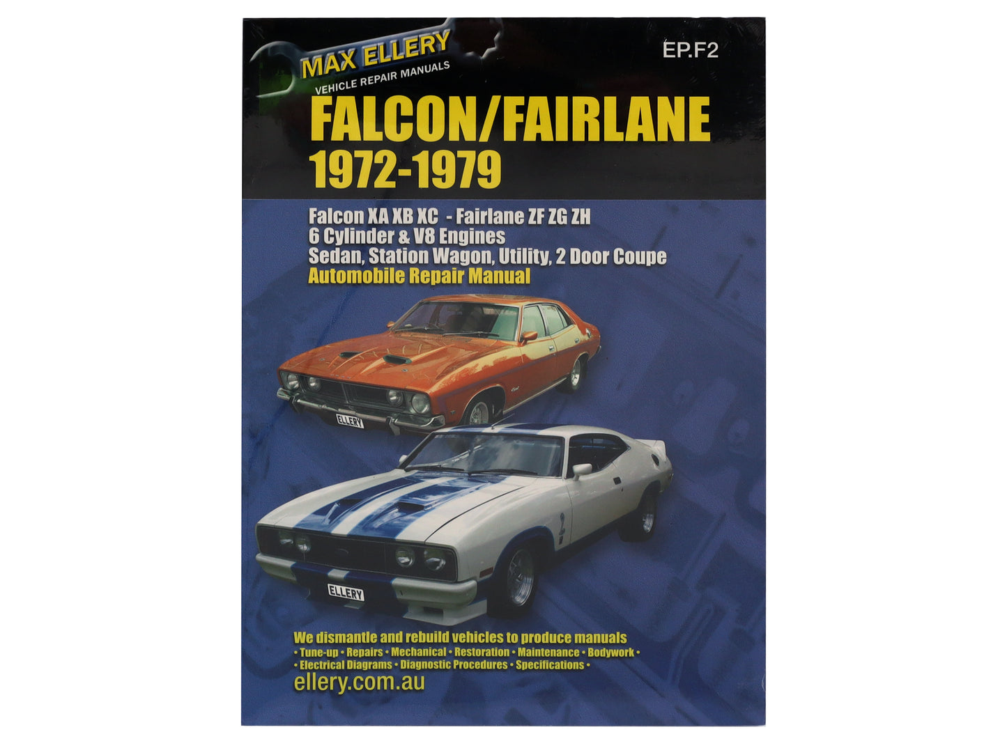 Workshop Repair Manual Ford XA XB XC 6 & 8 Cyl - WSMXA-XC