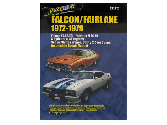 Workshop Repair Manual Ford XA XB XC 6 & 8 Cyl - WSMXA-XC