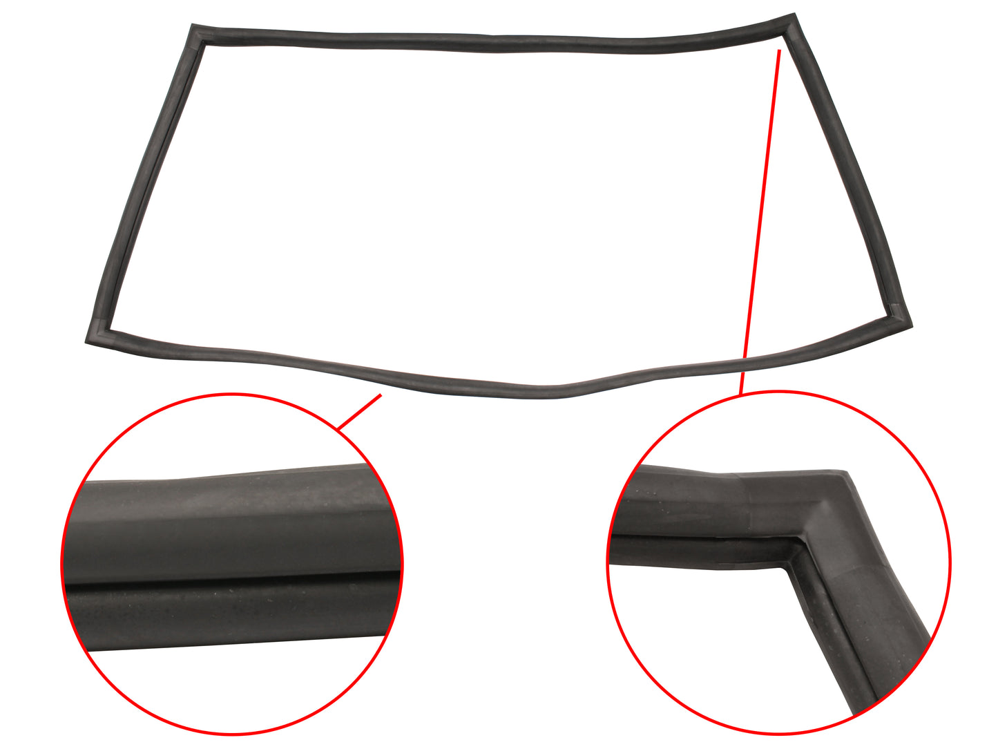 Holden Commodore REAR Windscreen Seal VK VL Sedan (ex Calais) window rubber - WSR124C