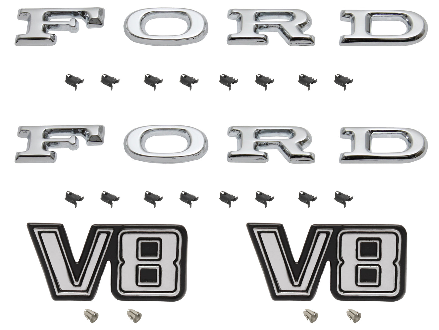 Badge Kit XA XB Falcon "302" V8 ZF ZG Fairlane - XABK3