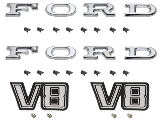 Badge Kit XA XB Falcon "302" V8 ZF ZG Fairlane - XABK3