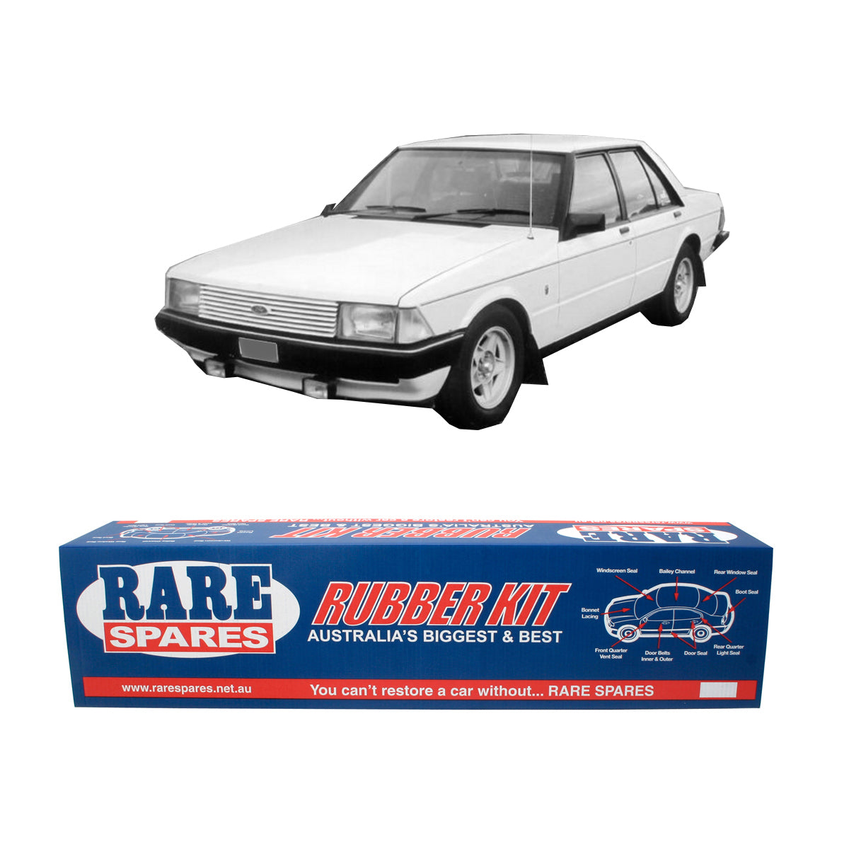 Body Rubber Kit Ford XD XE XF Fairmont Sedan - XD6