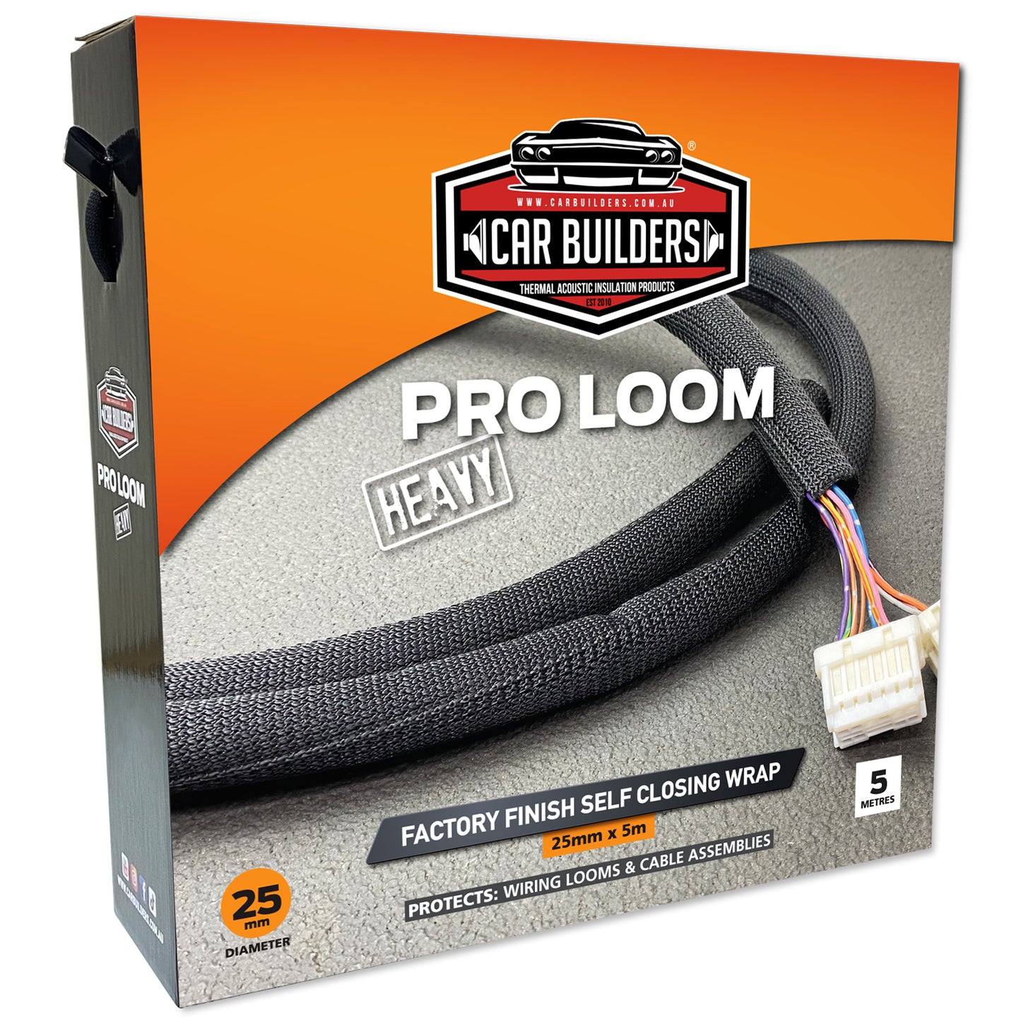 Car Builders ProLoom ‘Heavy’ Self Closing Wrap 25mm - XLOOM25A