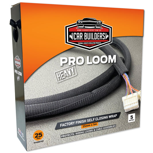 Car Builders ProLoom ‘Heavy’ Self Closing Wrap 25mm - XLOOM25A