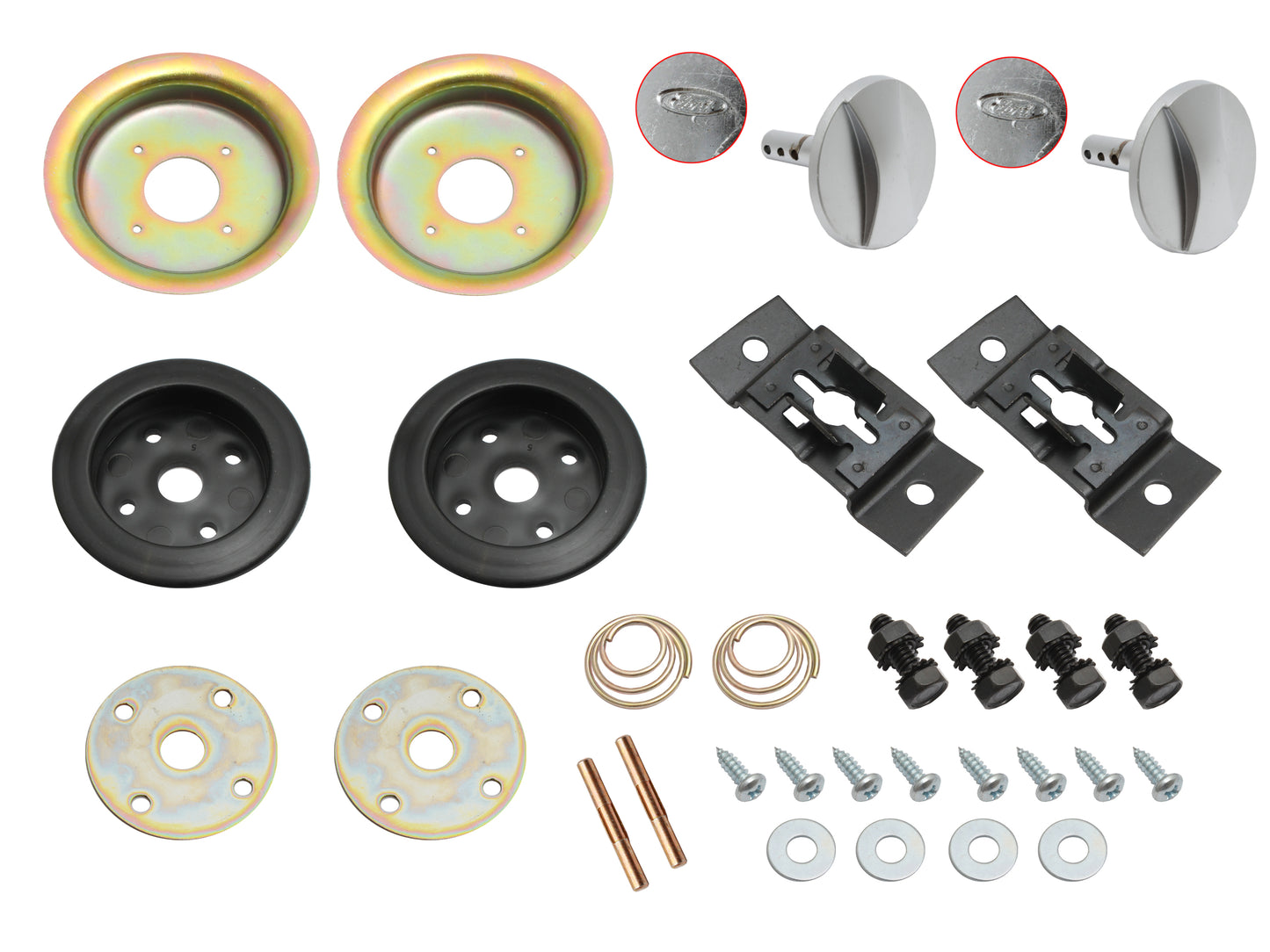 Suit Ford Bonnet Lock Pin Kit XY GT Falcon. pin hold down striker hood - XY16700KT