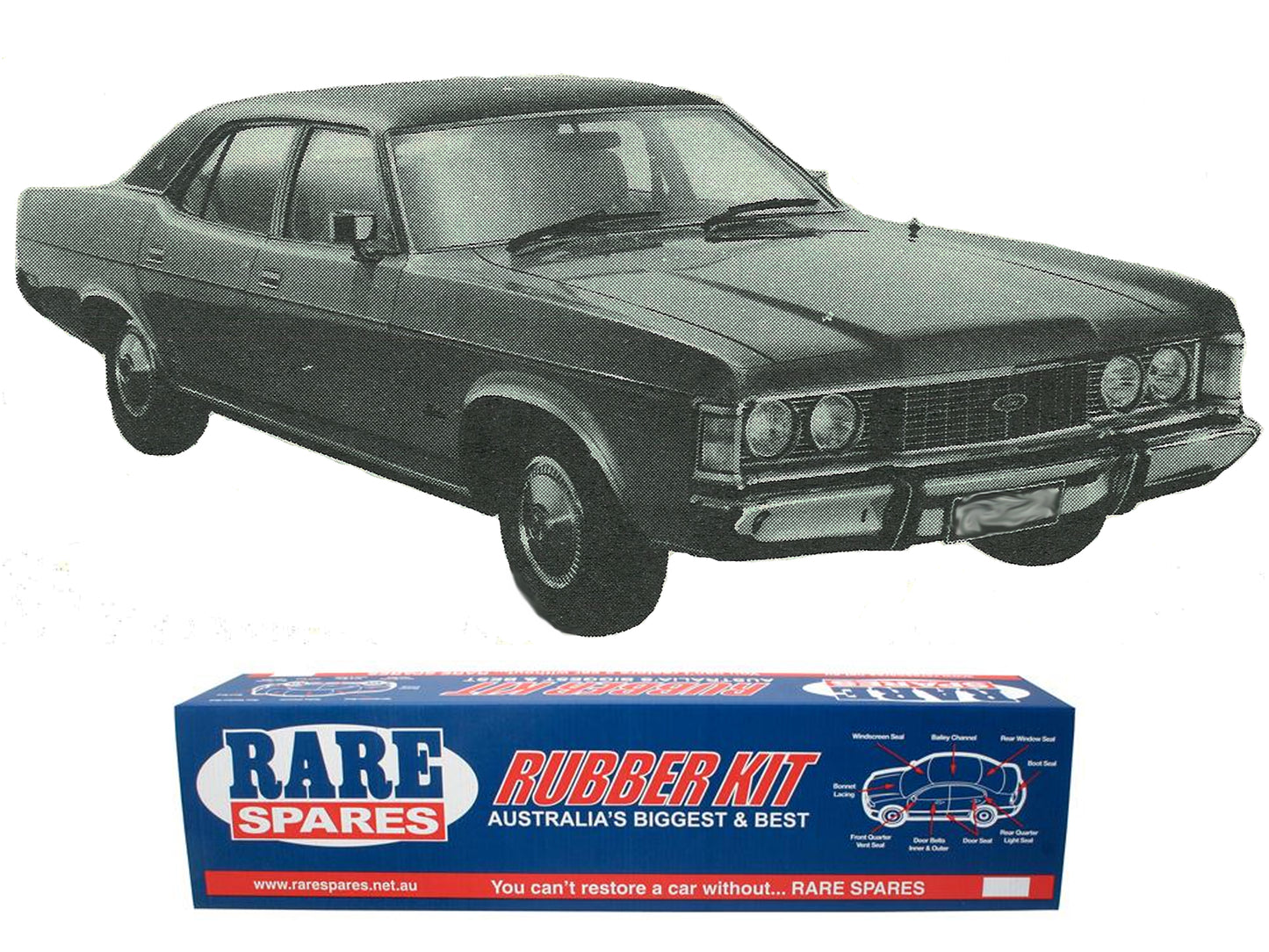 Body Rubber Kit Ford ZF Fairlane - ZF1