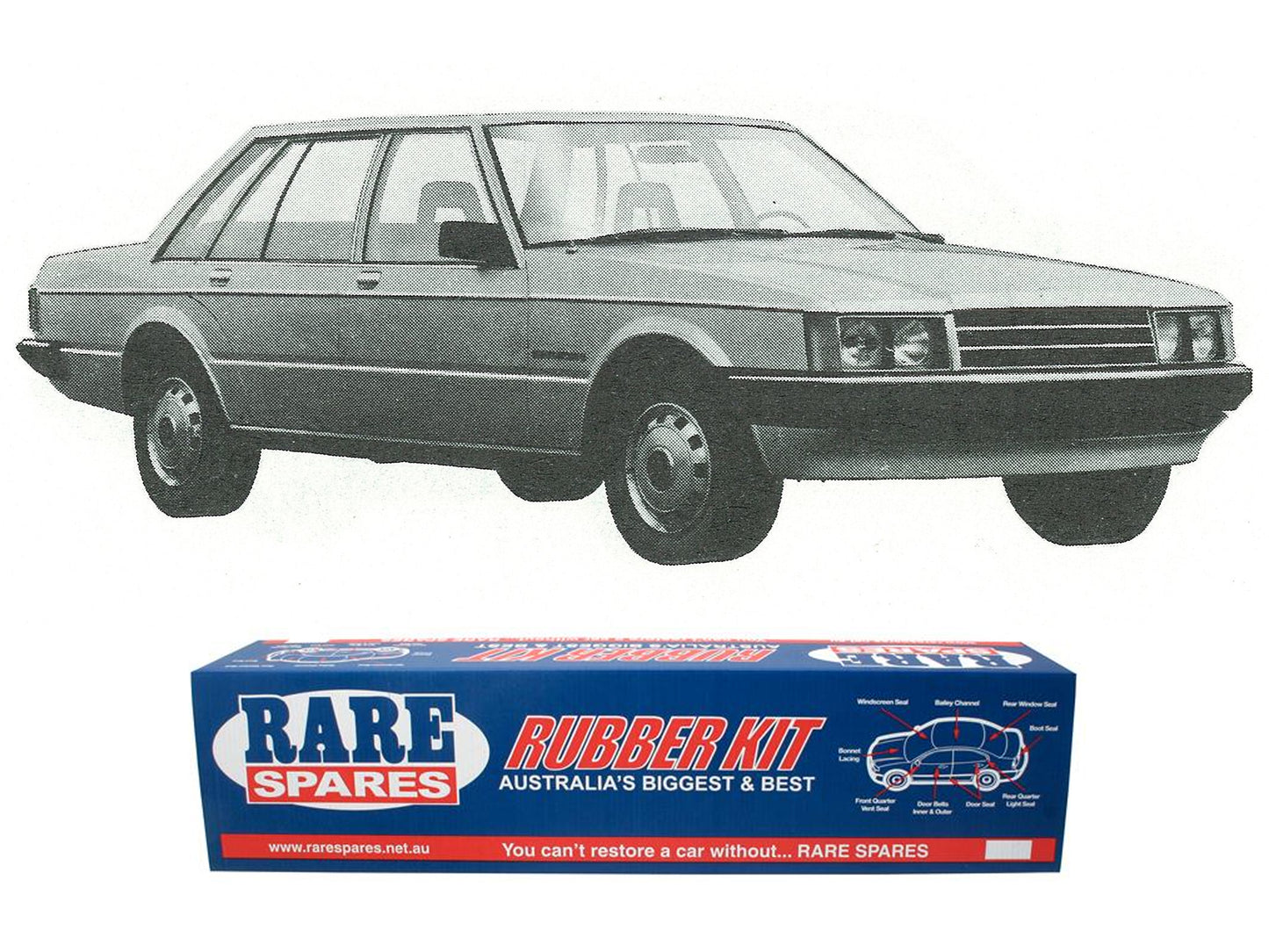 Body Rubber Kit Ford ZJ ZK ZL Fairlane - ZJ1