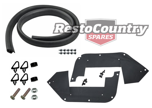 Holden Bonnet Rubber Kit Bump + Lacing + Mud Shield HQ HJ HX HZ WB wiper water - k10093-a