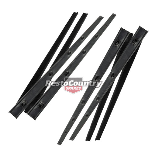 Holden Door Weather Belt Strip Seal FRONT + REAR + INNER + OUTER Kit HQ Only - k10501-a