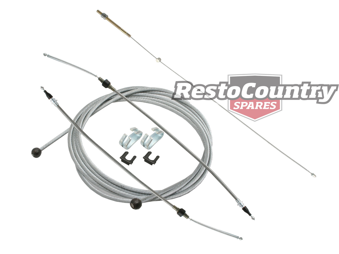 Holden Handbrake Cable Kit Front + Intermediate + Rear HQ HJ HX Wagon Statesman - k2812072x5