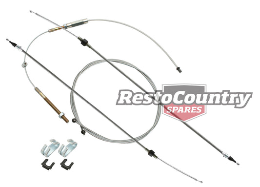 Holden Handbrake Cable Kit Front + Intermediate + Rear HZ WB Ute Panel Van hand - k2815109-a