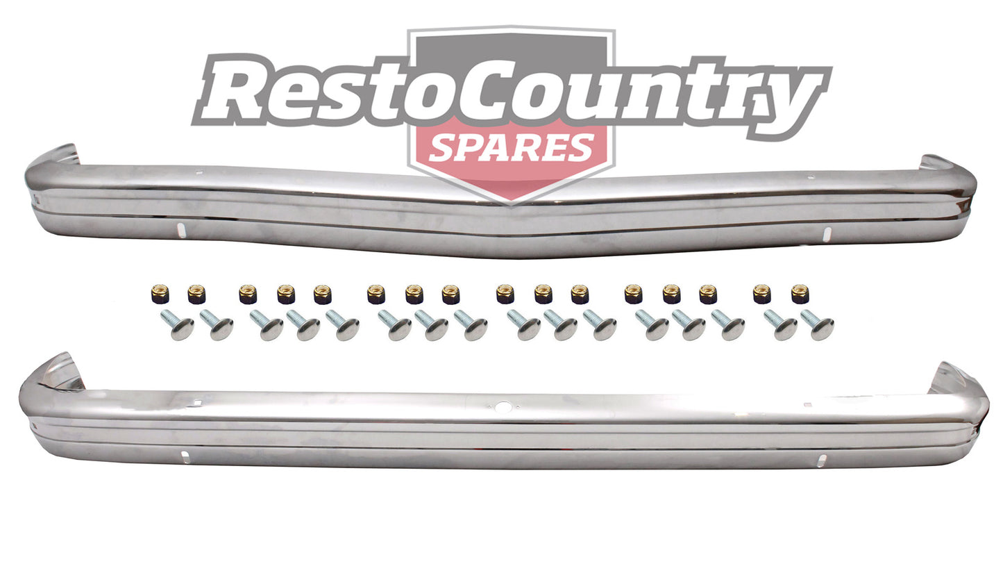 Holden Torana Bumper Bar+Bolt Kit FRONT+REAR LH LX NO Holes Triple Chrome Plated -k2824342-a - k2824342-a