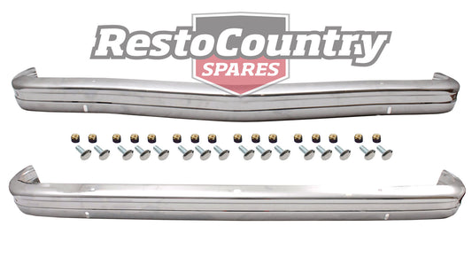 Holden Torana Bumper Bar+Bolt Kit FRONT+REAR LH LX NO Holes Triple Chrome Plated -k2824342-a - k2824342-a