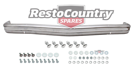 Holden Torana Chrome FRONT Bumper Bar NO Holes + Fitting Bolts LH LX NEW - k2824379-a