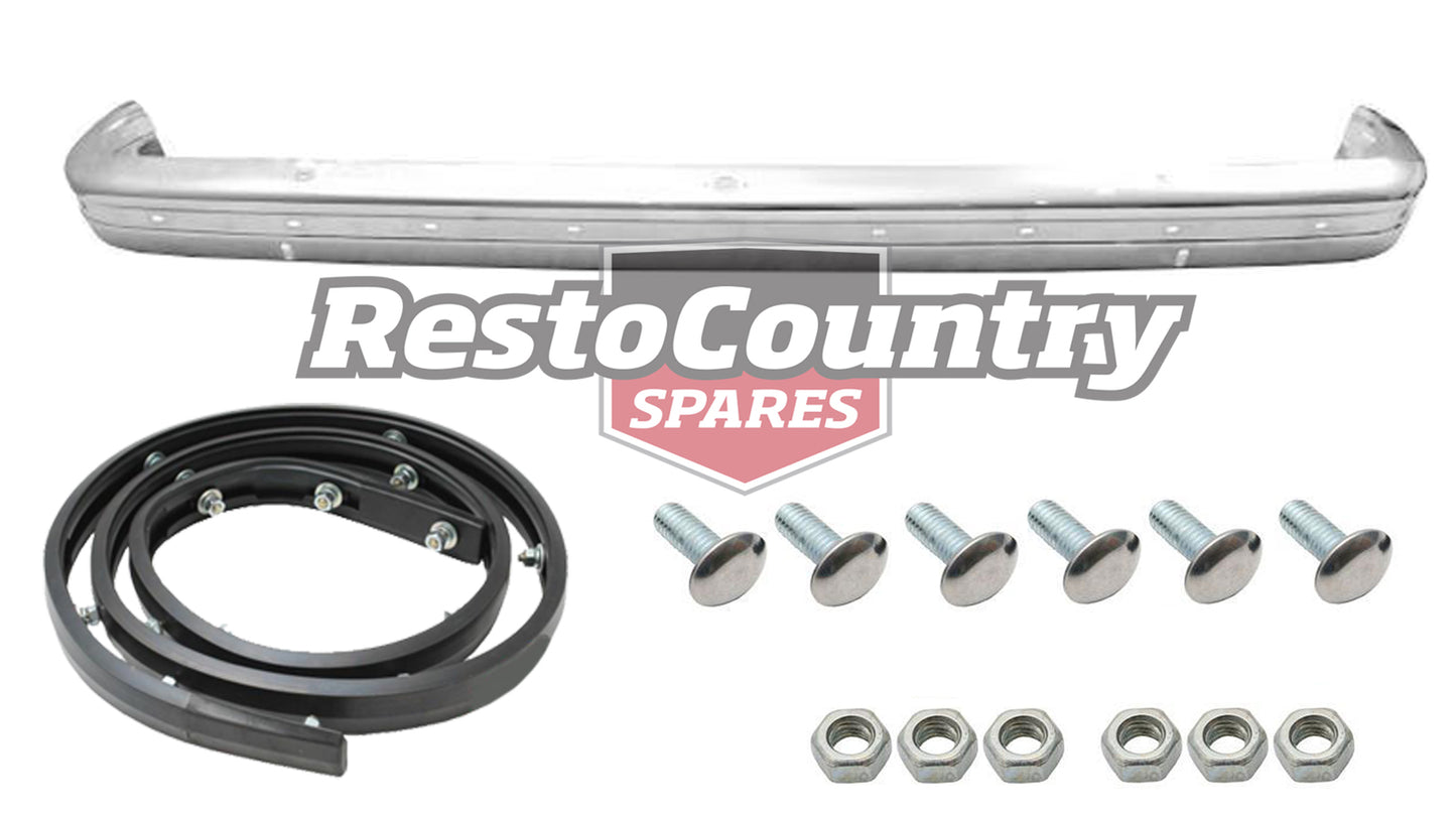Holden NEW FRONT Bumper Bar +Rubber +Bolts Kit Torana LH LX Chrome Triple Plated - k2825532-a