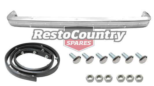 Holden NEW FRONT Bumper Bar +Rubber +Bolts Kit Torana LH LX Chrome Triple Plated - k2825532-a