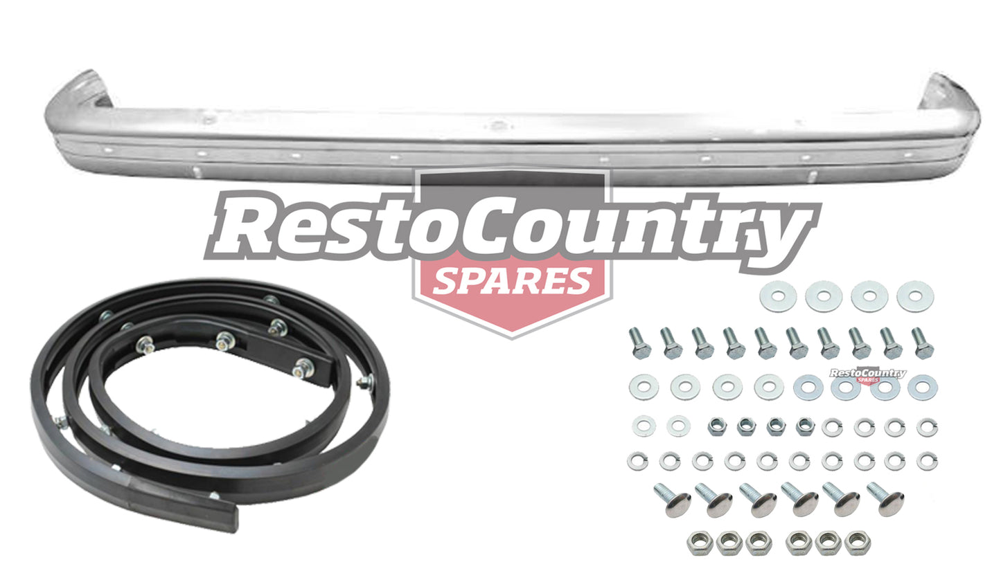 Holden Torana NEW FRONT Bumper Bar +Rubber + Mounting Bolts Kit LH LX Chrome - k2825532-c