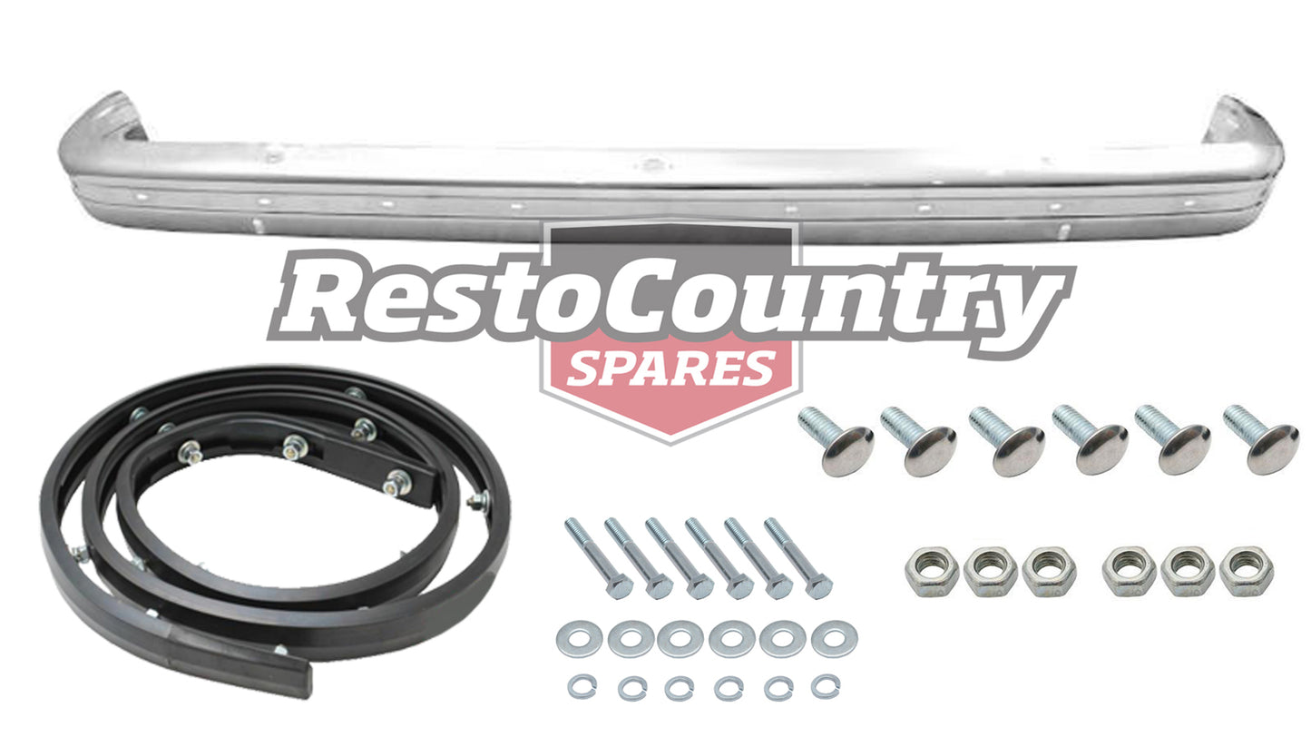 Holden NEW REAR Bumper Bar + Rubber +Bolts Kit Torana LH LX Chrome Triple Plated - k2825732-a