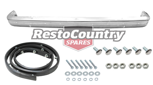 Holden NEW REAR Bumper Bar + Rubber +Bolts Kit Torana LH LX Chrome Triple Plated - k2825732-a
