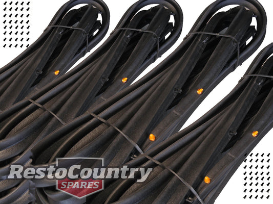 Holden Torana Rubber Door Seal + Clips Set x4 LH LX UC SEDAN FRONT + REAR - k30112x4
