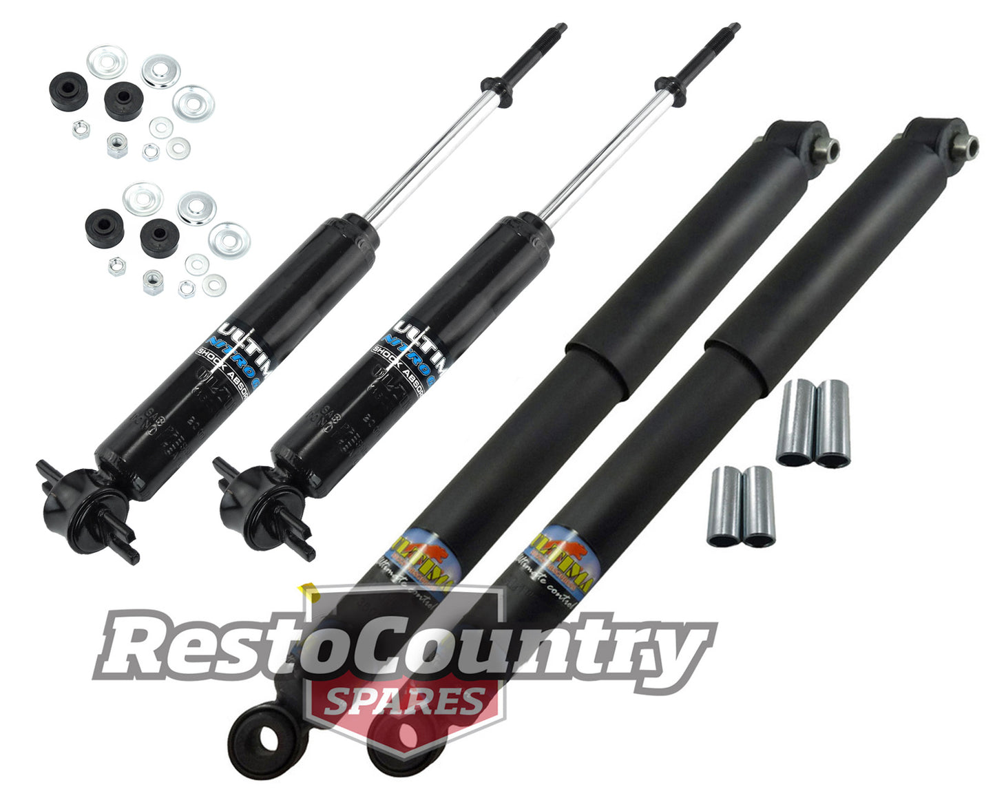 Holden Shock Absorbers Kit Front +Rear STANDARD HQ HJ HX HZ WB Ute Van 1-Ton - k360350S-f