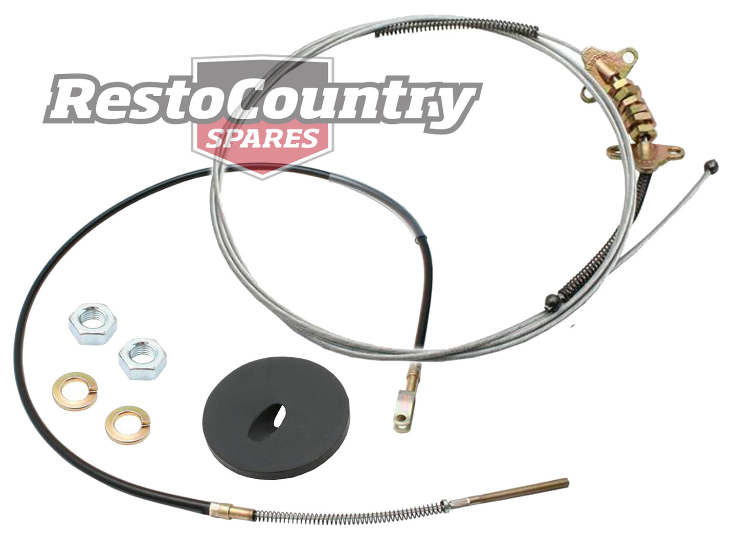 Holden Handbrake Cable FRONT + REAR + Fitting Kit Set 48 FJ FX hand brake park - k7402242-a