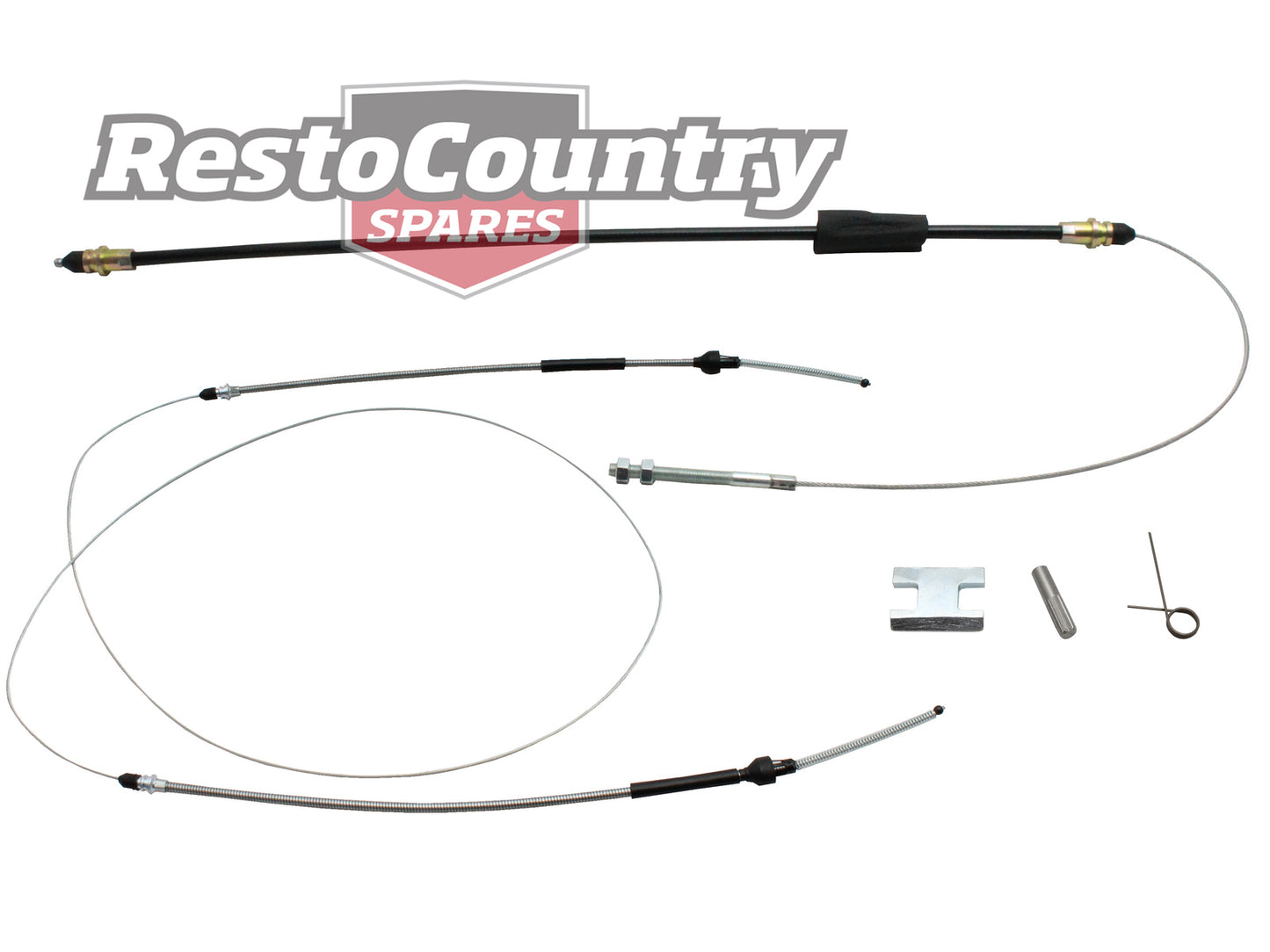 Holden Handbrake Cable + Ratchet Repair Kit HD HR Sedan Wagon FRONT + REAR hand - k7429735-a