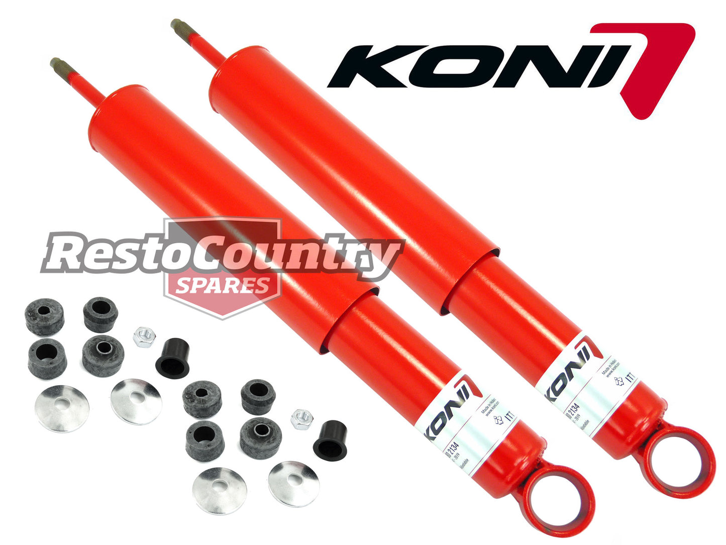 KONI Adj Rear Shock Absorber PAIR Holden FJ-EH HD HR HK HT HG HQ-WB LC LJ - k80-2134-a