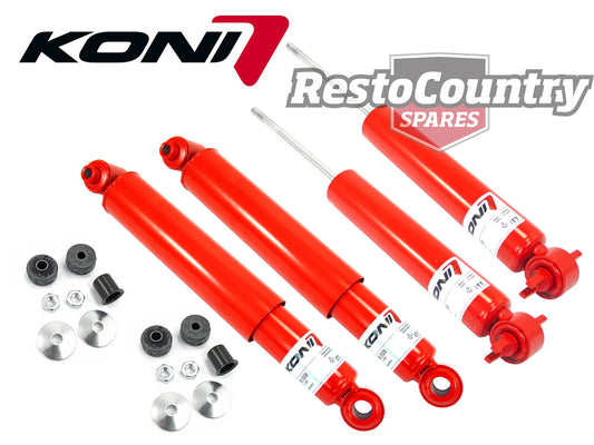 KONI Adjustable Shock Absorber SET x4 Holden HQ HJ HX HZ WB Ute Panel Van 1 Ton - k80-2320-b