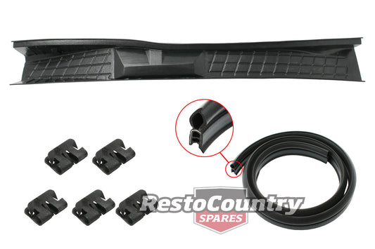 Holden Commodore Plenum Chamber + Lacing Rubber + Clips kit VB VC VH bonnet - k90046713-a