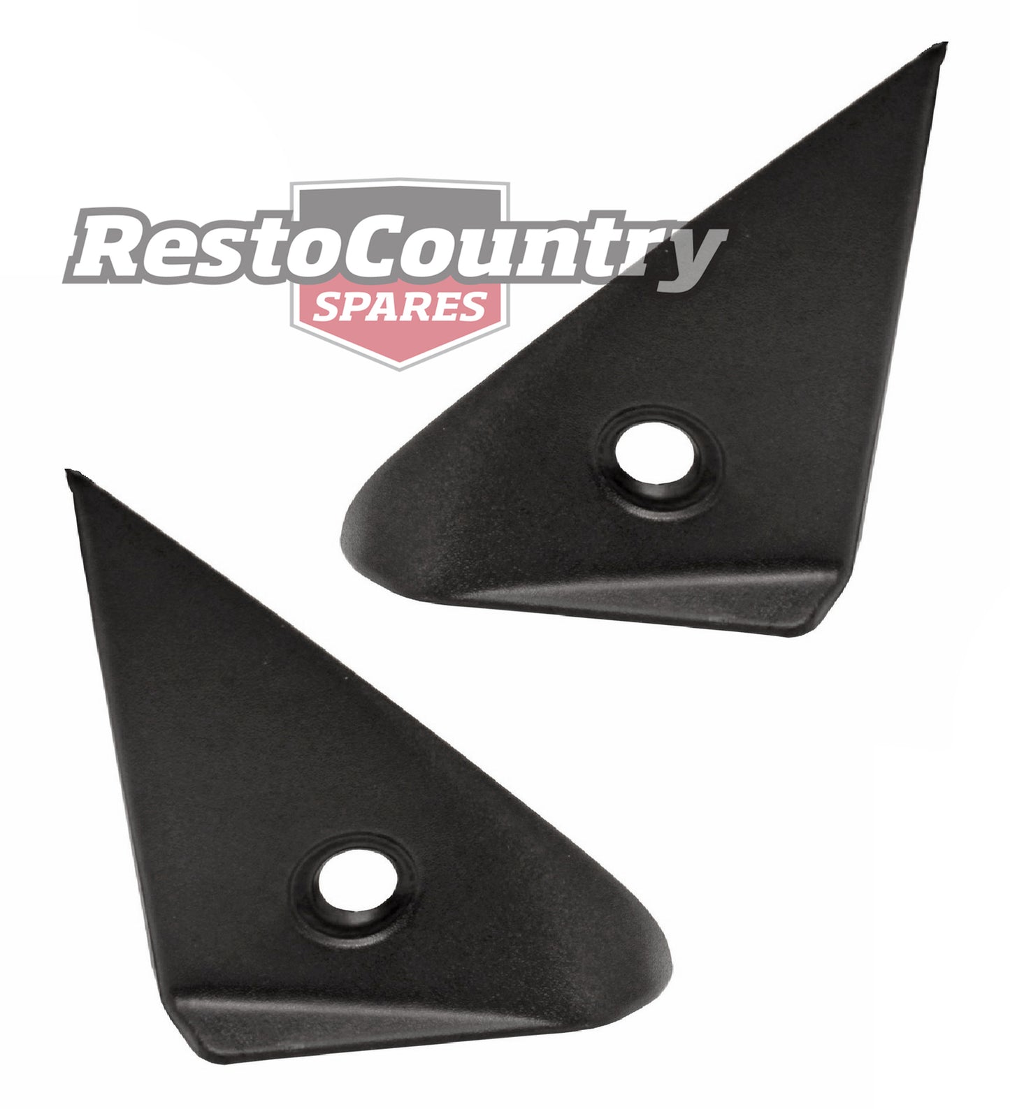 Holden Commodore Manual Door Mirror Interior Cover PAIR VK VL rear view - k92018205-a