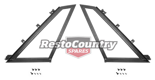 Holden Commodore VK Sedan Rear Quarter Window Surround PAIR glass frame garnish - k92018356-a